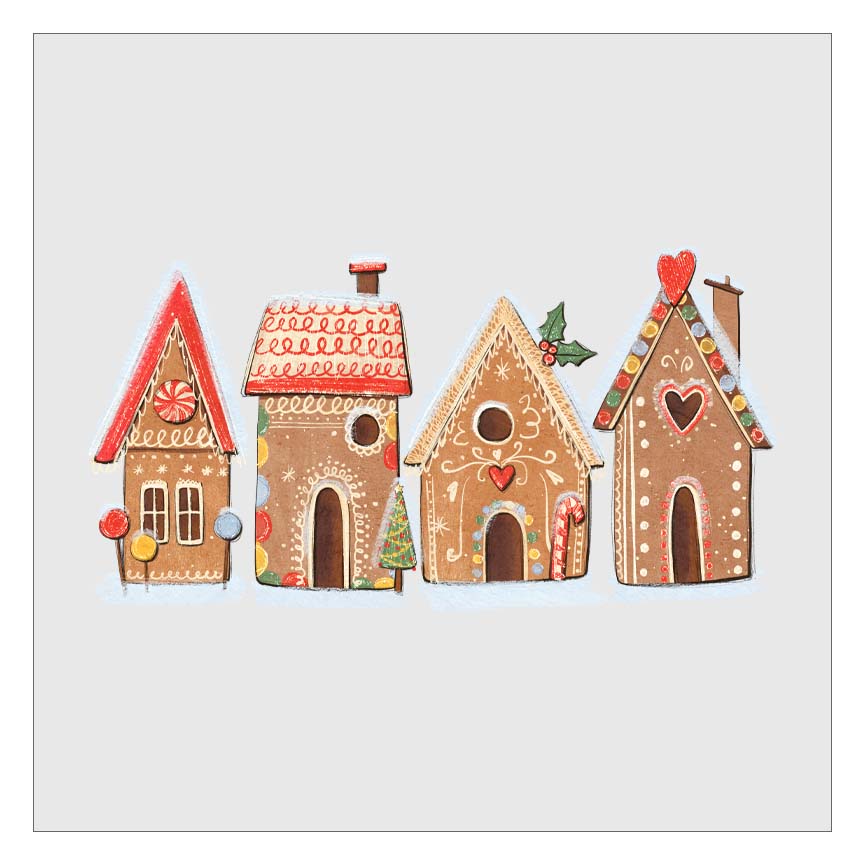 Gingerbread Houses DTF Transfer
