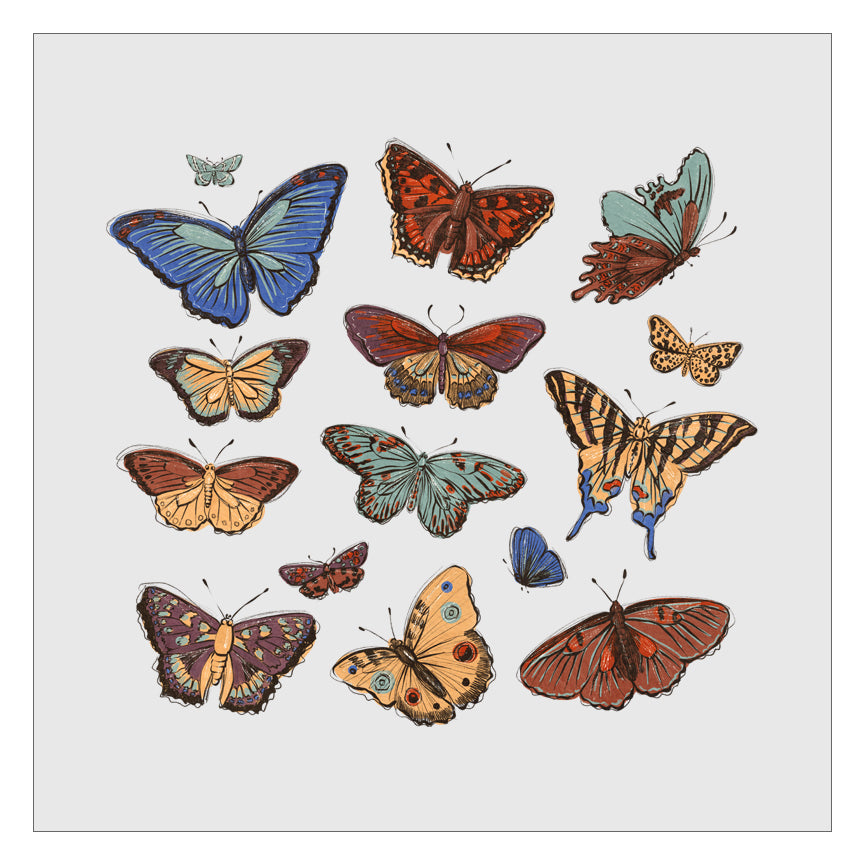 Vintage Butterflies DTF Transfer