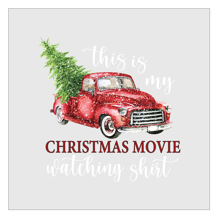 This Is My Christmas Movie Watching Shirt DTF Transfer