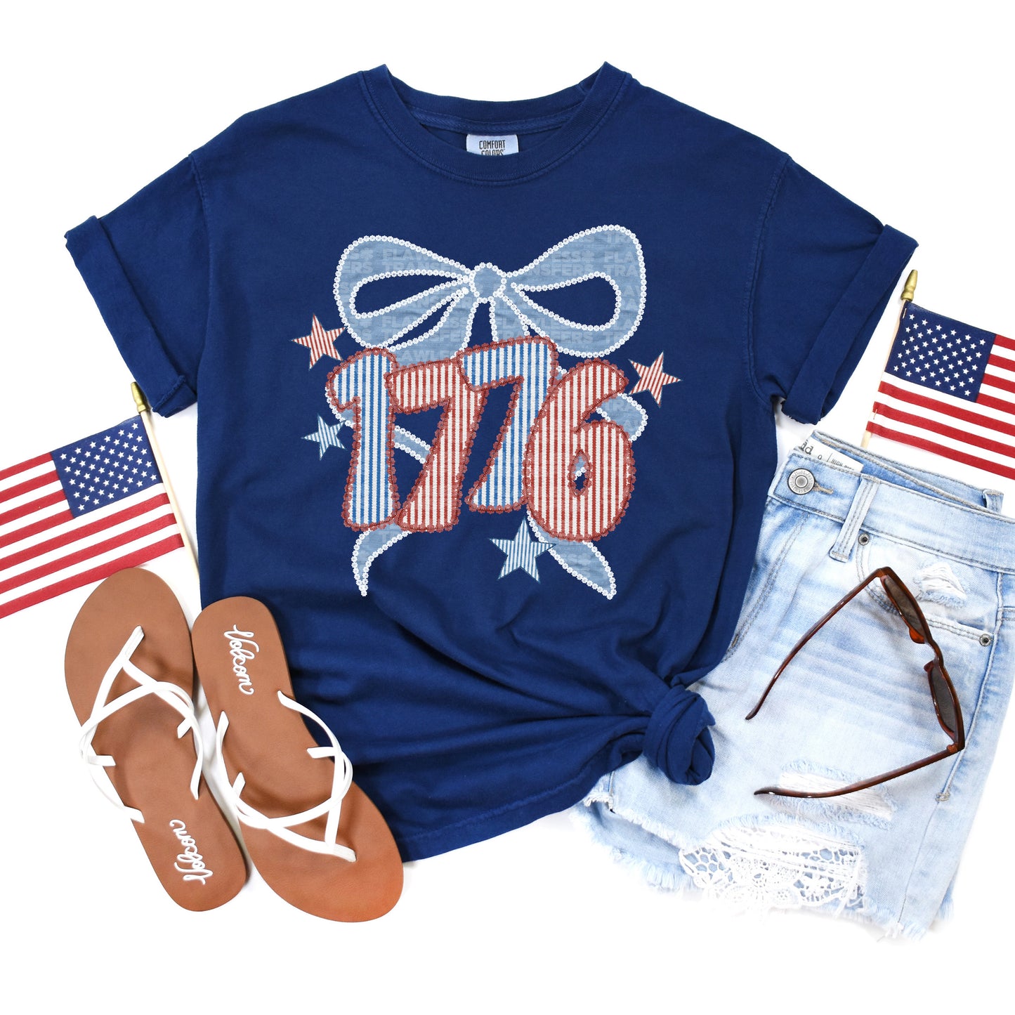 1776 Seersucker #2221 DTF Transfer