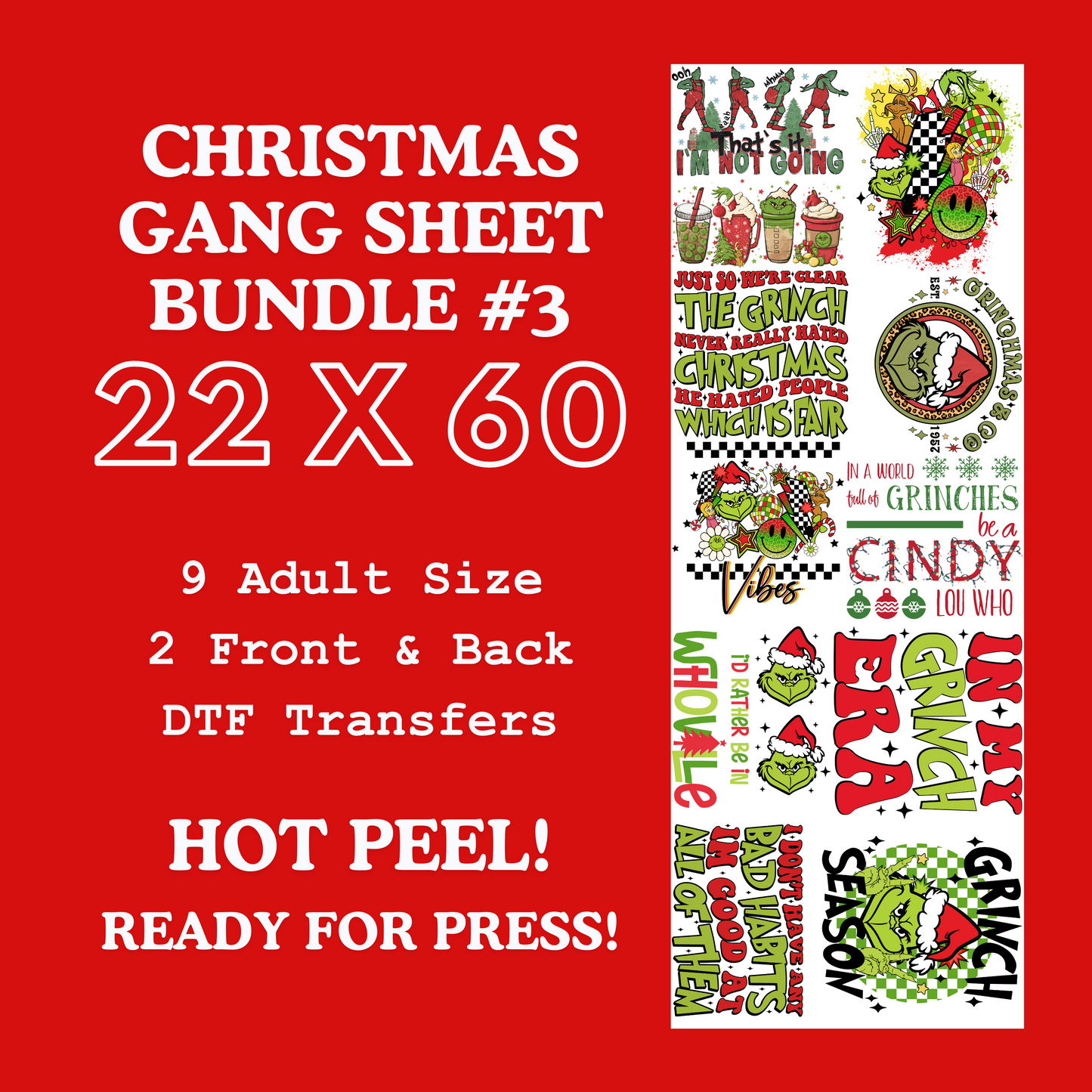Christmas Gang Sheet Bundle 3