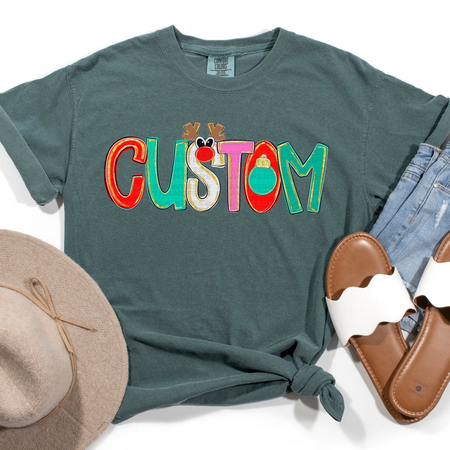 Custom Personalized Christmas Merry Everything Alpha Pack DTF Transfer