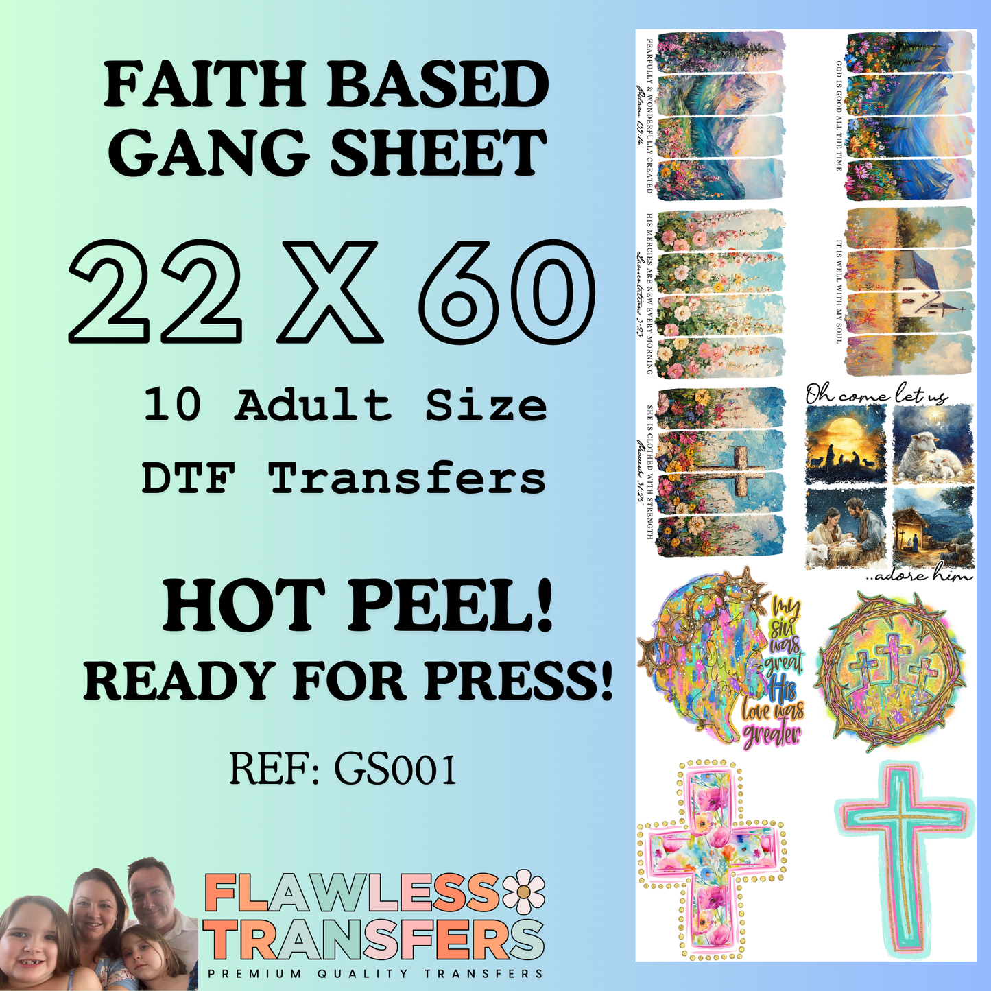 Faith Gang Sheet Bundle #GS001