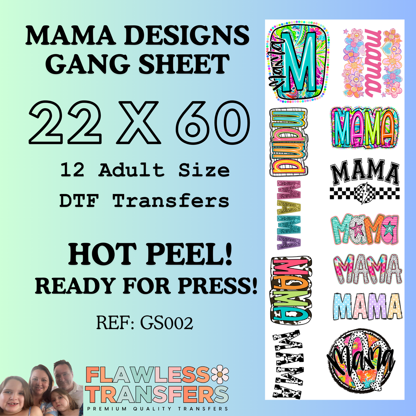 Mama Gang Sheet Bundle #GS002