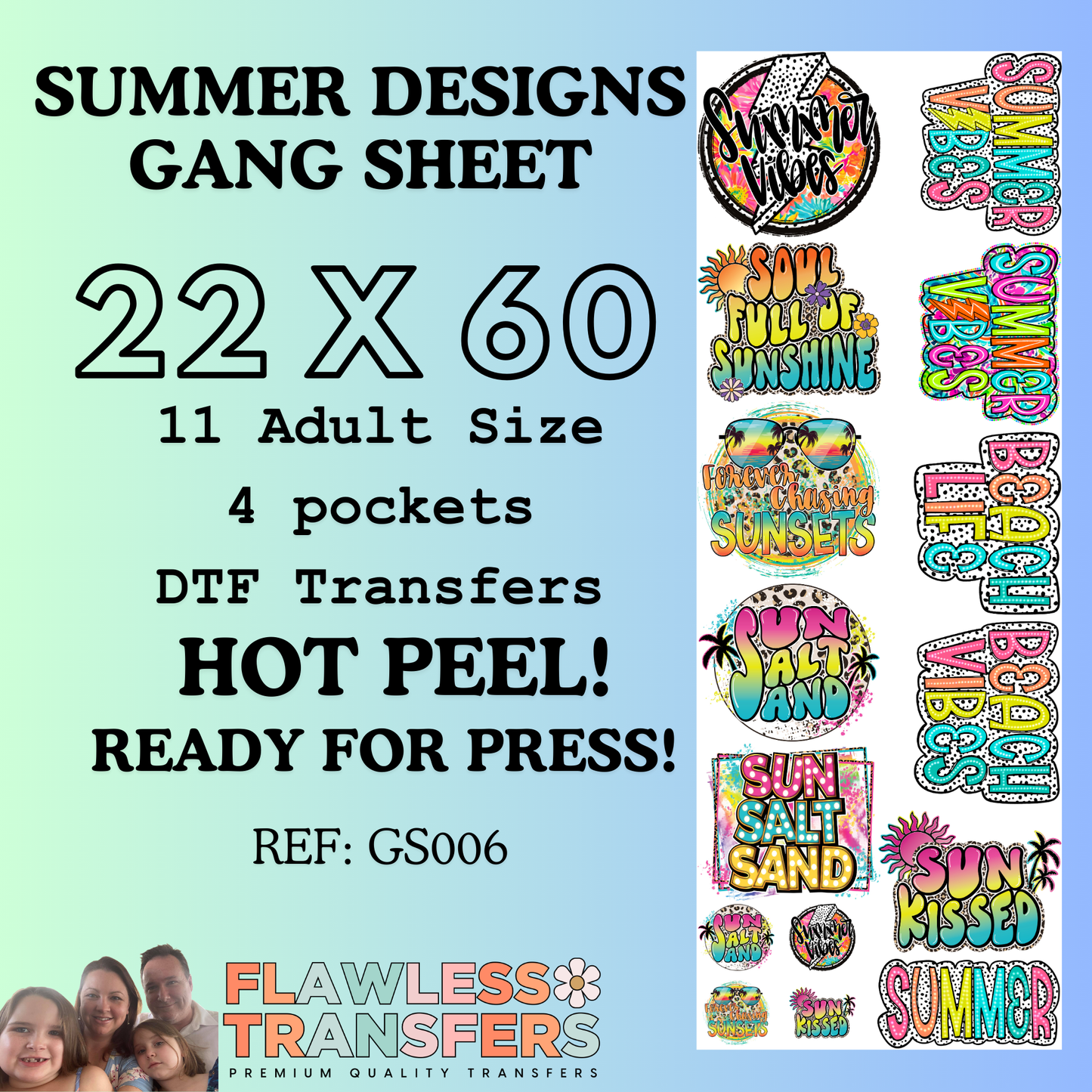 Summer Gang Sheet Bundle #GS006