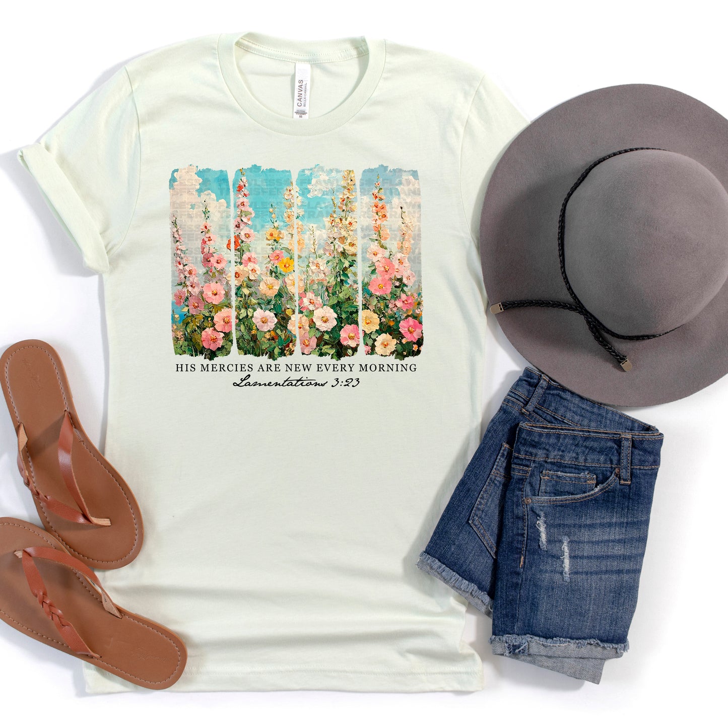 His Mercies Are New Every Morning Brushstroke #3051 DTF Transfer