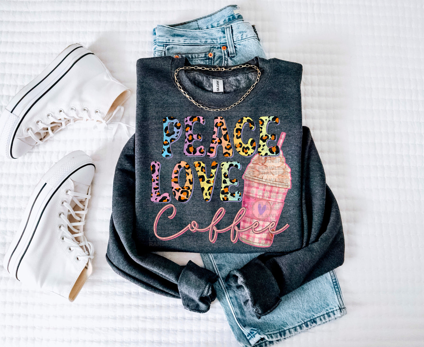 Peace Love Coffee #1005 - DTF Transfer