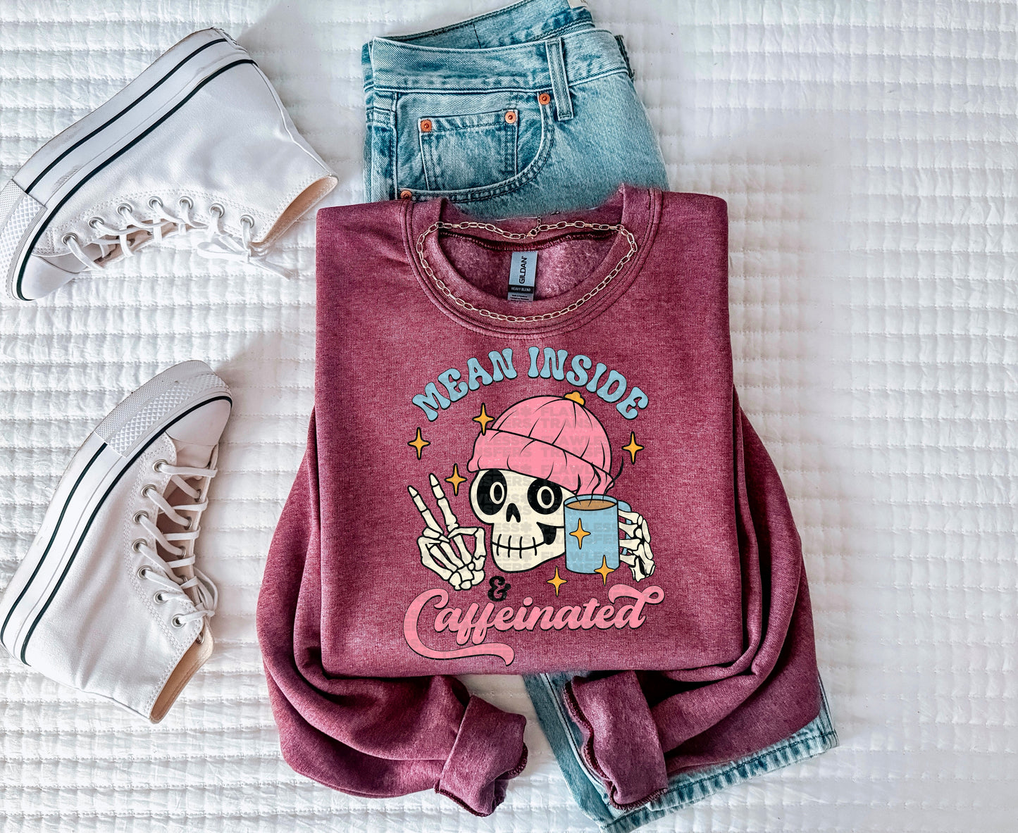 Mean Inside & Caffeinated #1006 DTF Transfer