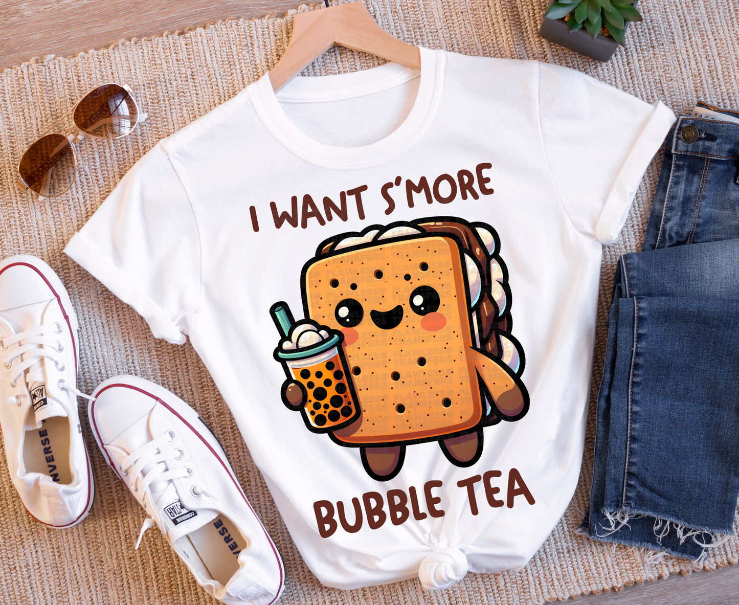 I Want Smore Bubble Tea #1051 - DTF Transfer