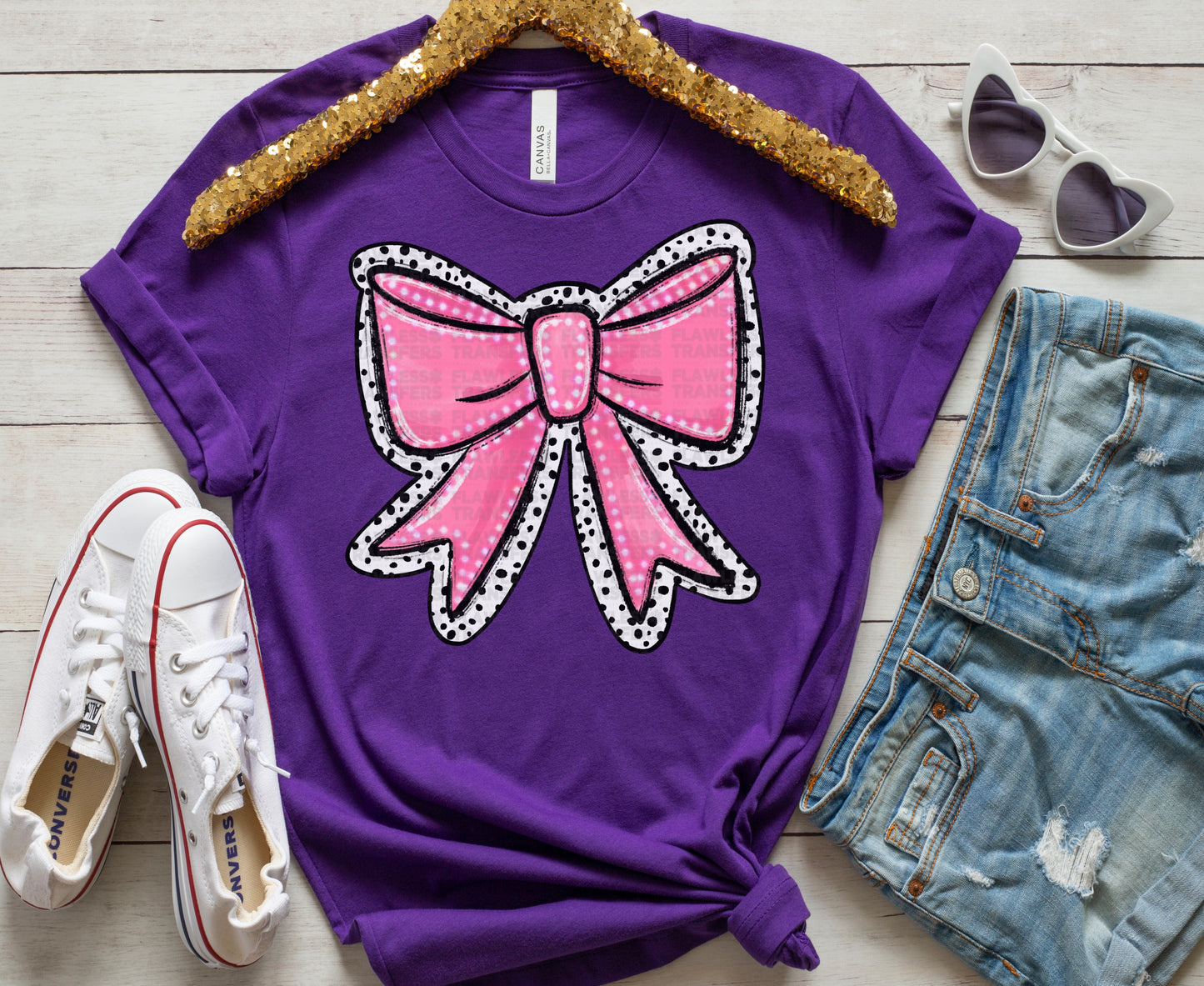 Pink Coquette Bow #1029 - DTF Transfer