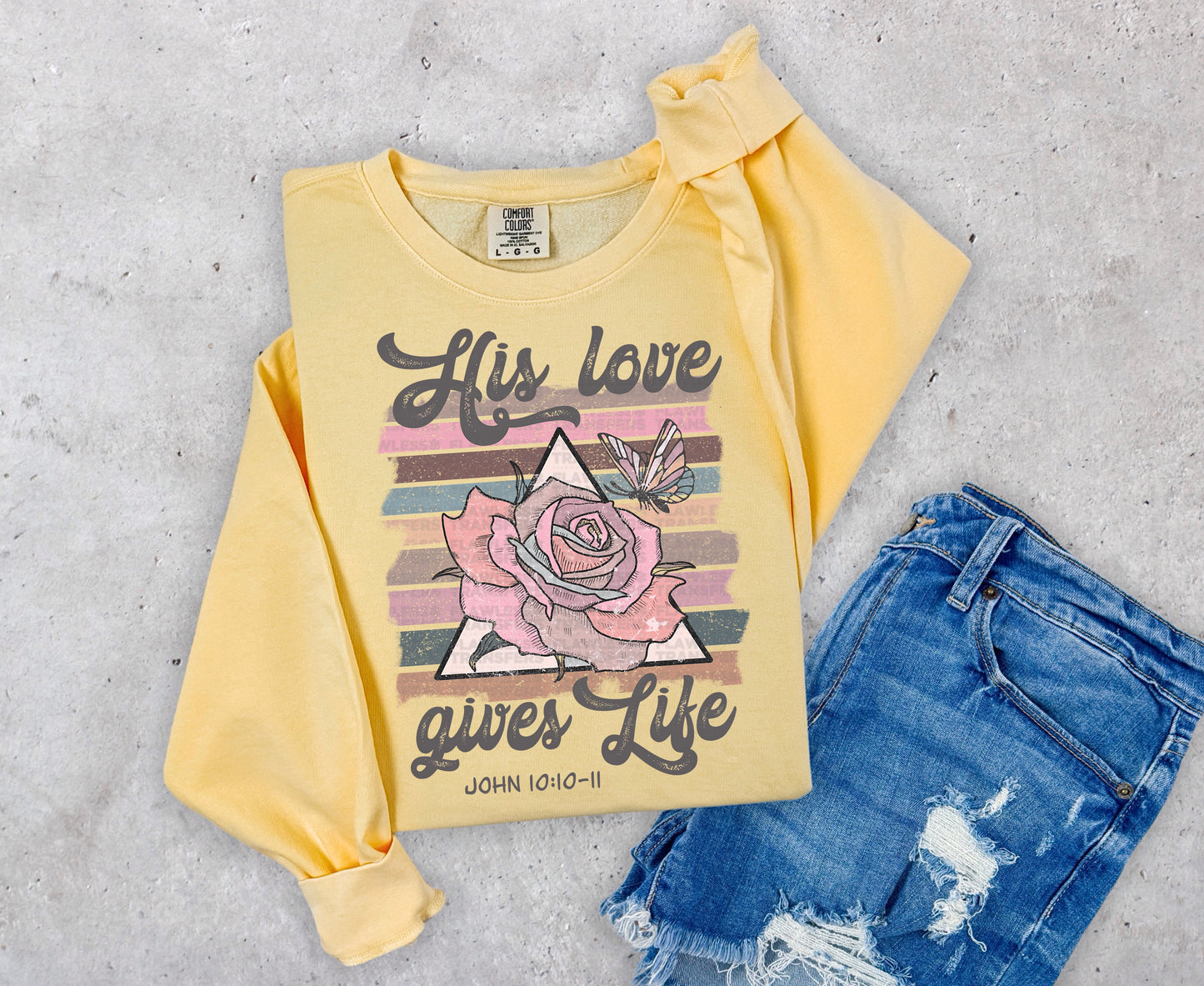 His Love Gives Life #1068 - DTF Transfer