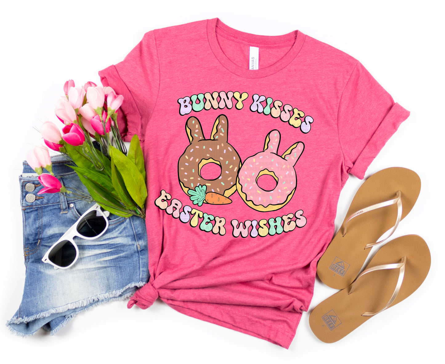 Bunny Kisses Easter Wishes #1123 -DTF Transfers