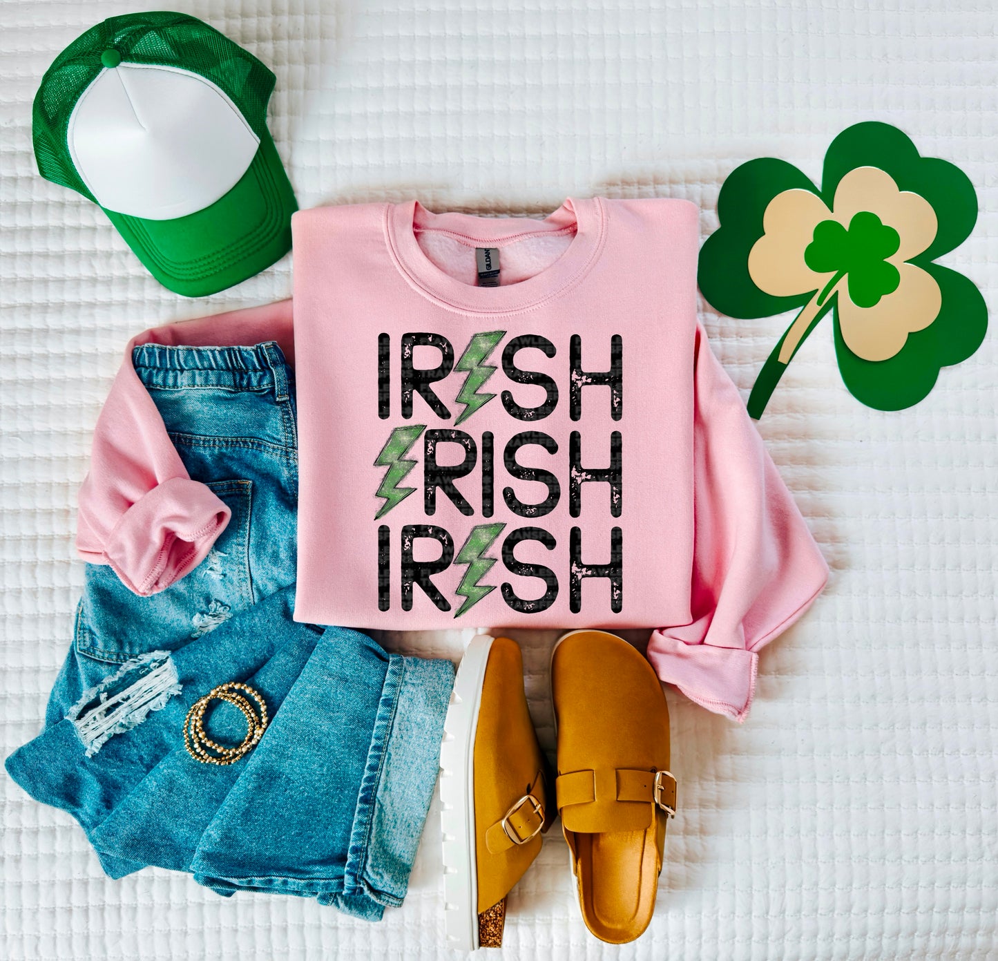 Irish Stacked Lightning #1195 - DTF Transfers