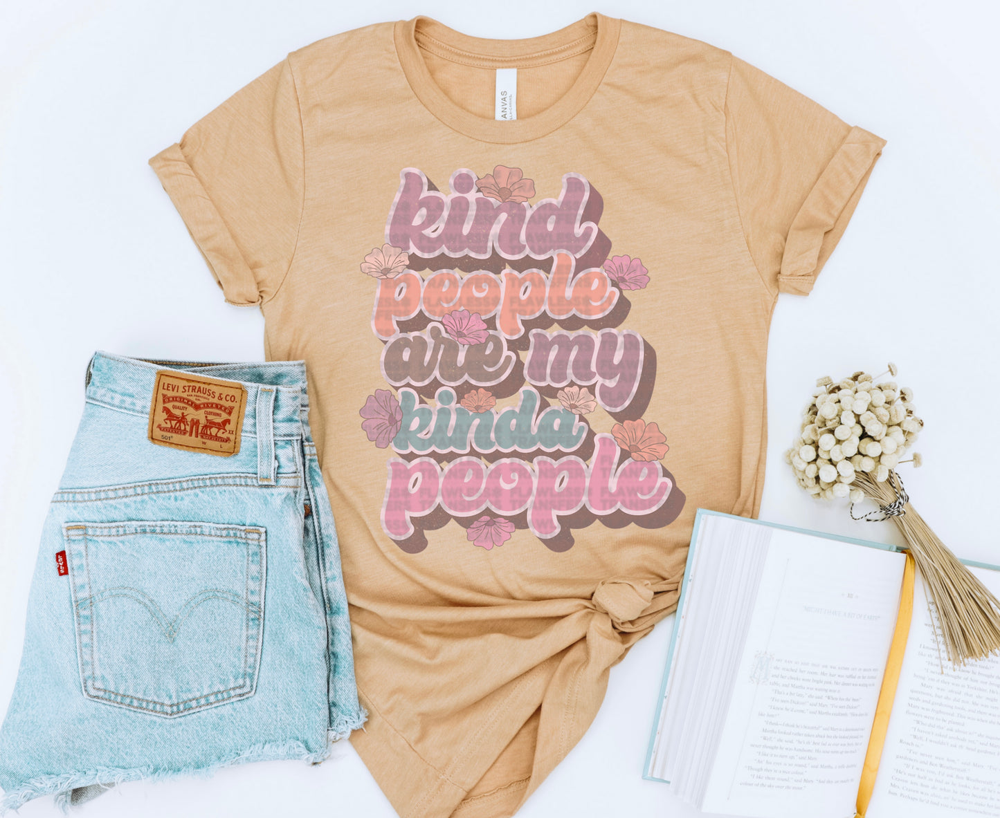 Kind People Are My Kinda People Retro #1216 - DTF Transfers