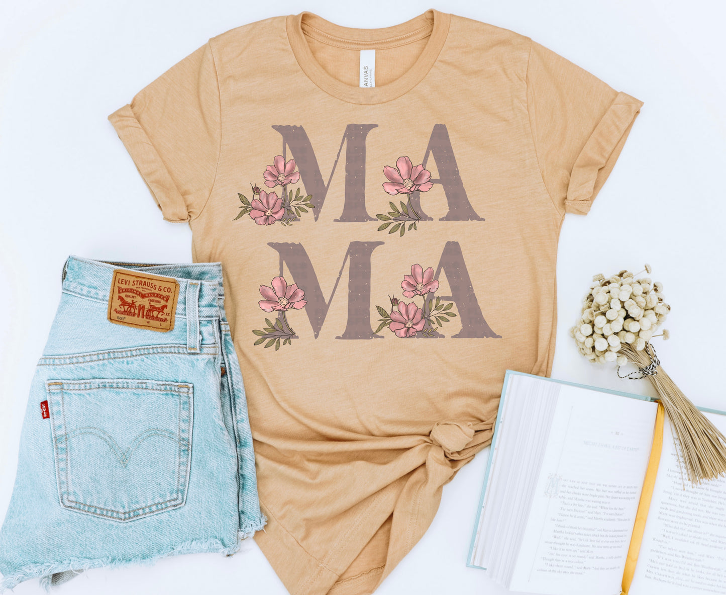 Mama Floral Retro #1218 - DTF Transfers