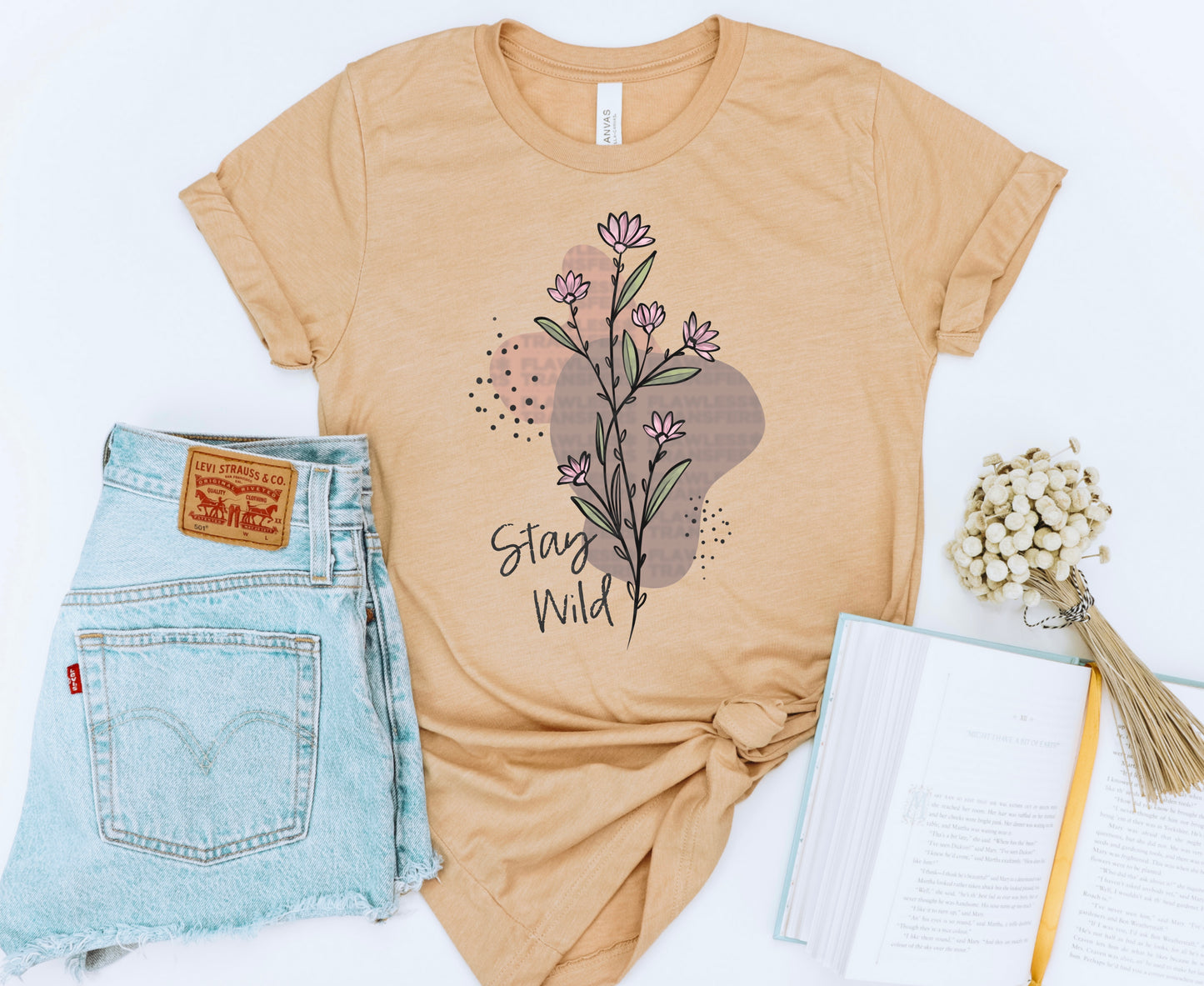 Stay Wild Wildflowers #1220 - DTF Transfers