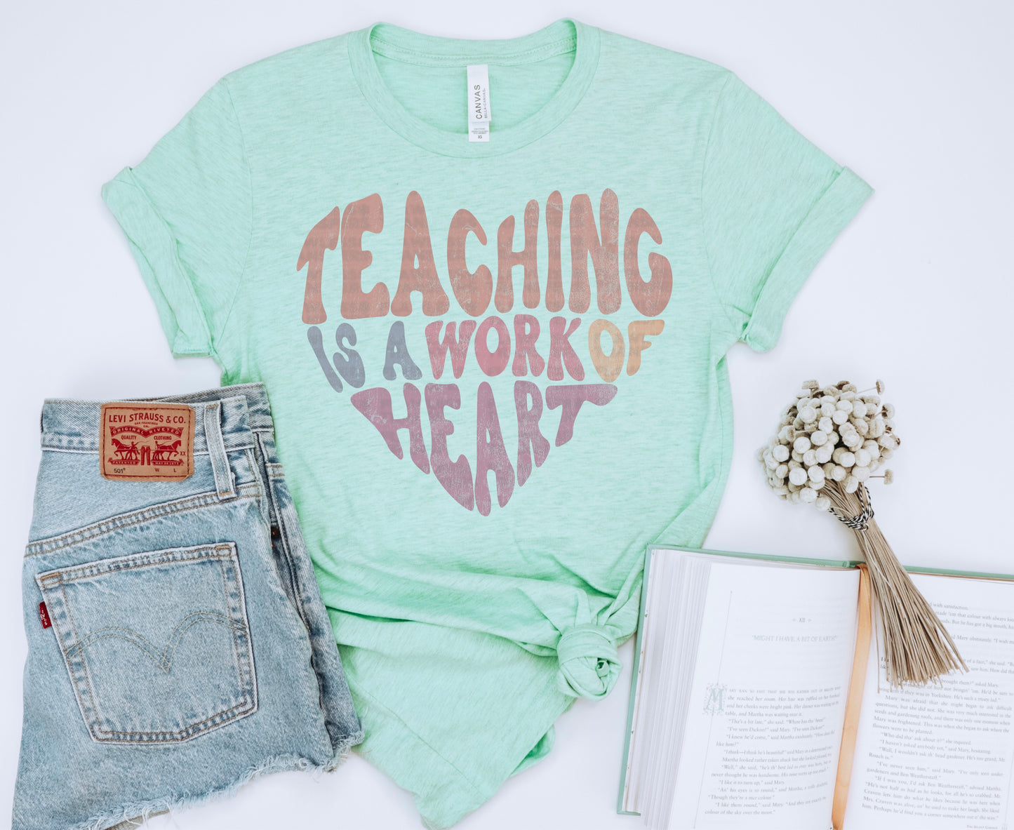 Teaching Is A Work Of Heart #1223 - DTF Transfers