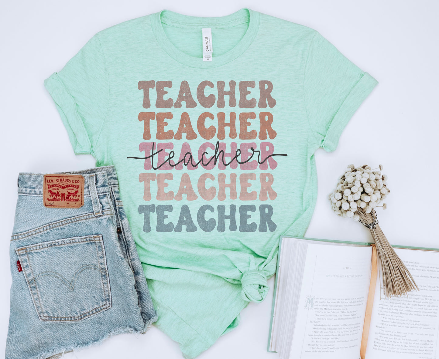 Teacher Stacked #1222 - DTF Transfers