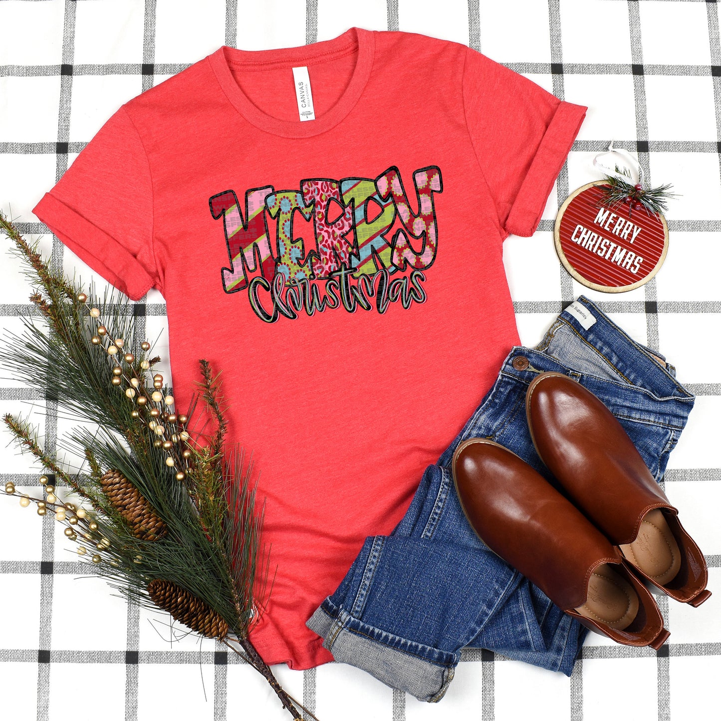 Merry Christmas Fun Doodle #2904 DTF Transfer