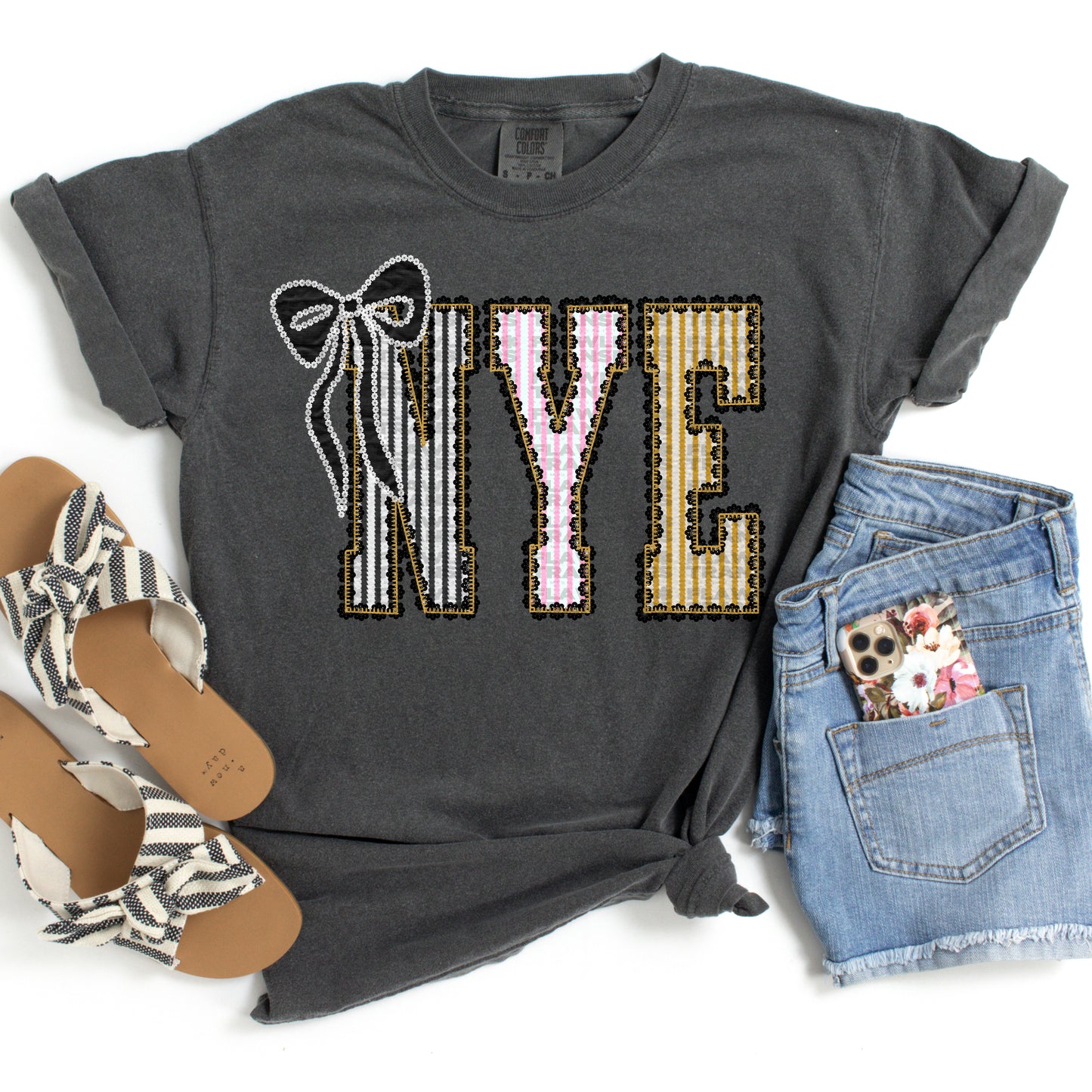 NYE Seersucker #2970 DTF Transfer