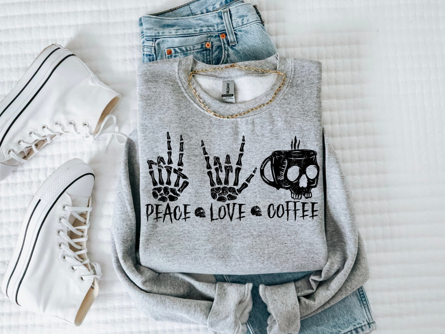 Peace Love Coffee #1176 DTF Transfer