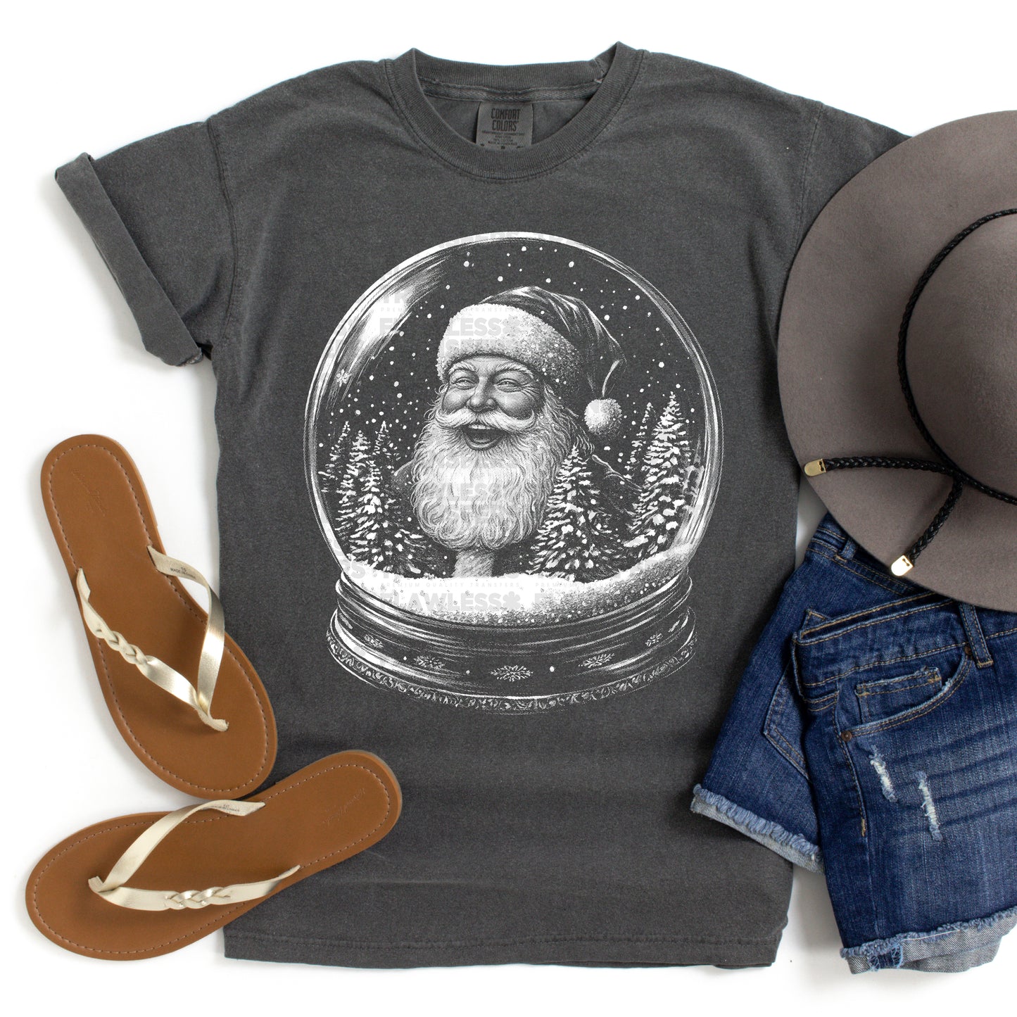 Snow Globe Santa #2805 DTF Transfer