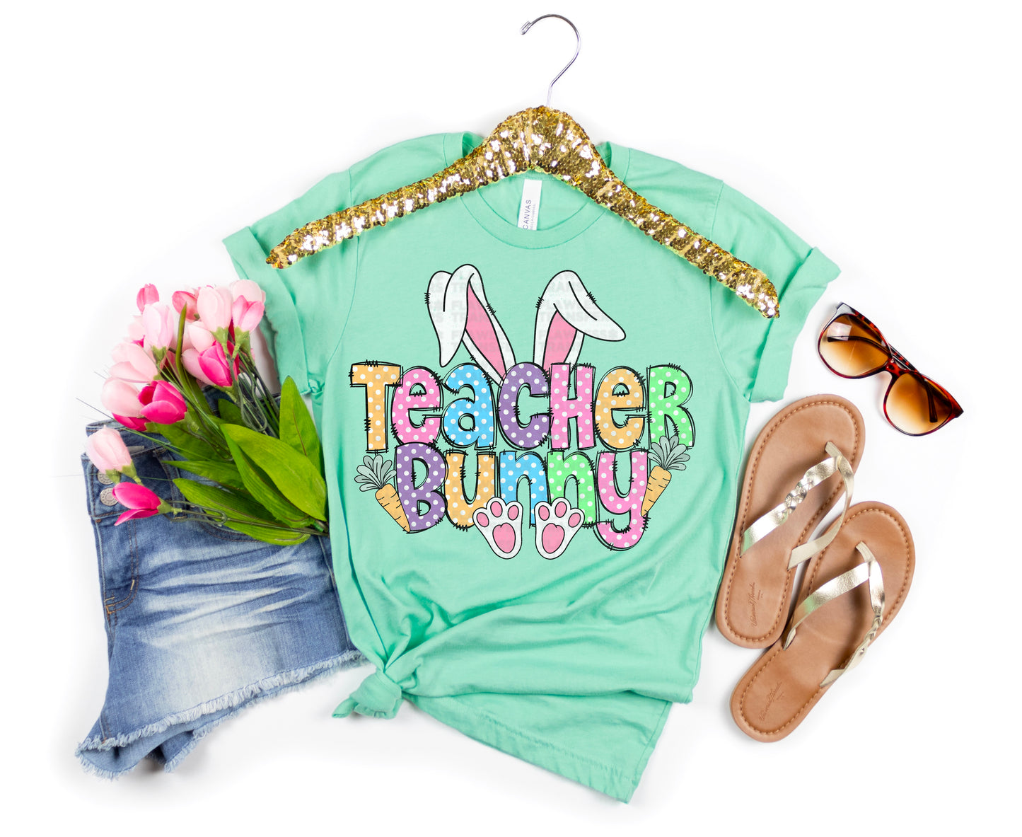 Teacher Bunny #1152 DTF Transfer