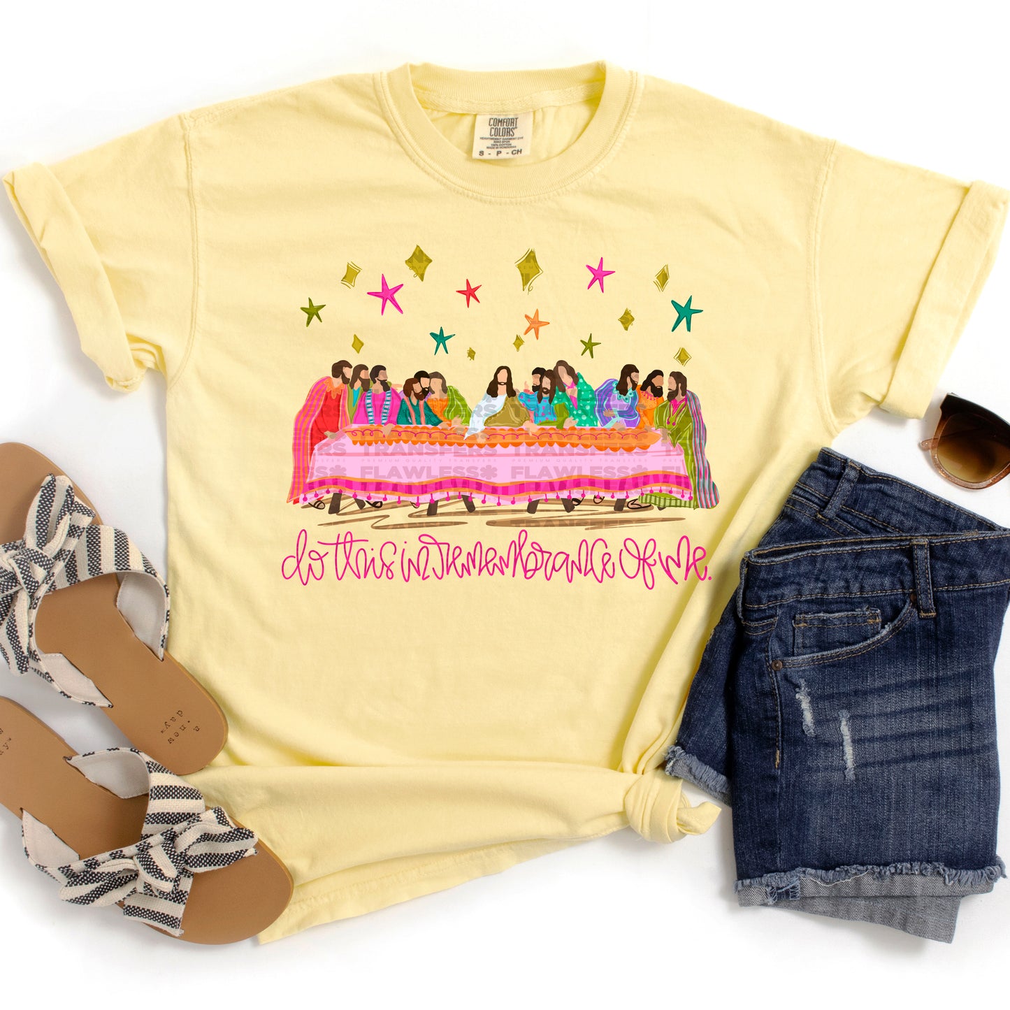 The Lords Supper No Glitter #2974 DTF Transfer