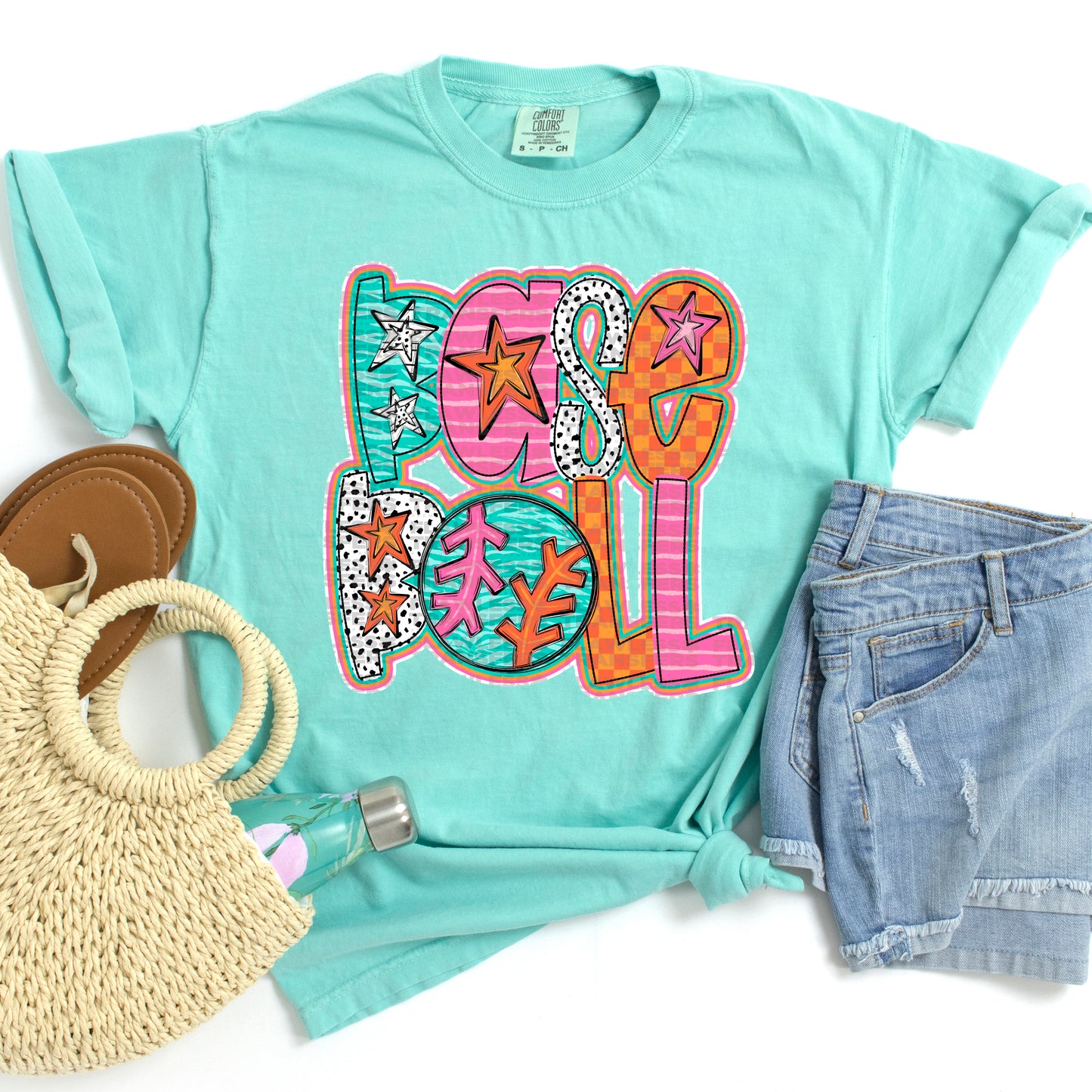 Baseball Fun Doodle Stars #2000 DTF Transfer