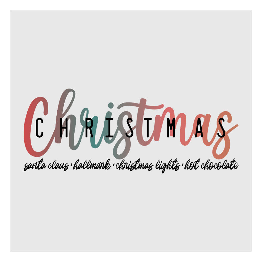 Christmas Favorites Boho - Design 1 DTF Transfer