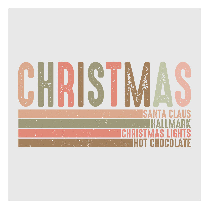 Christmas Favorites Boho - Design 2 DTF Transfer