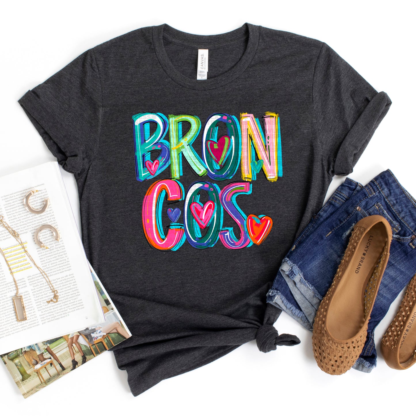 Broncos Cheery Words DTF Transfer