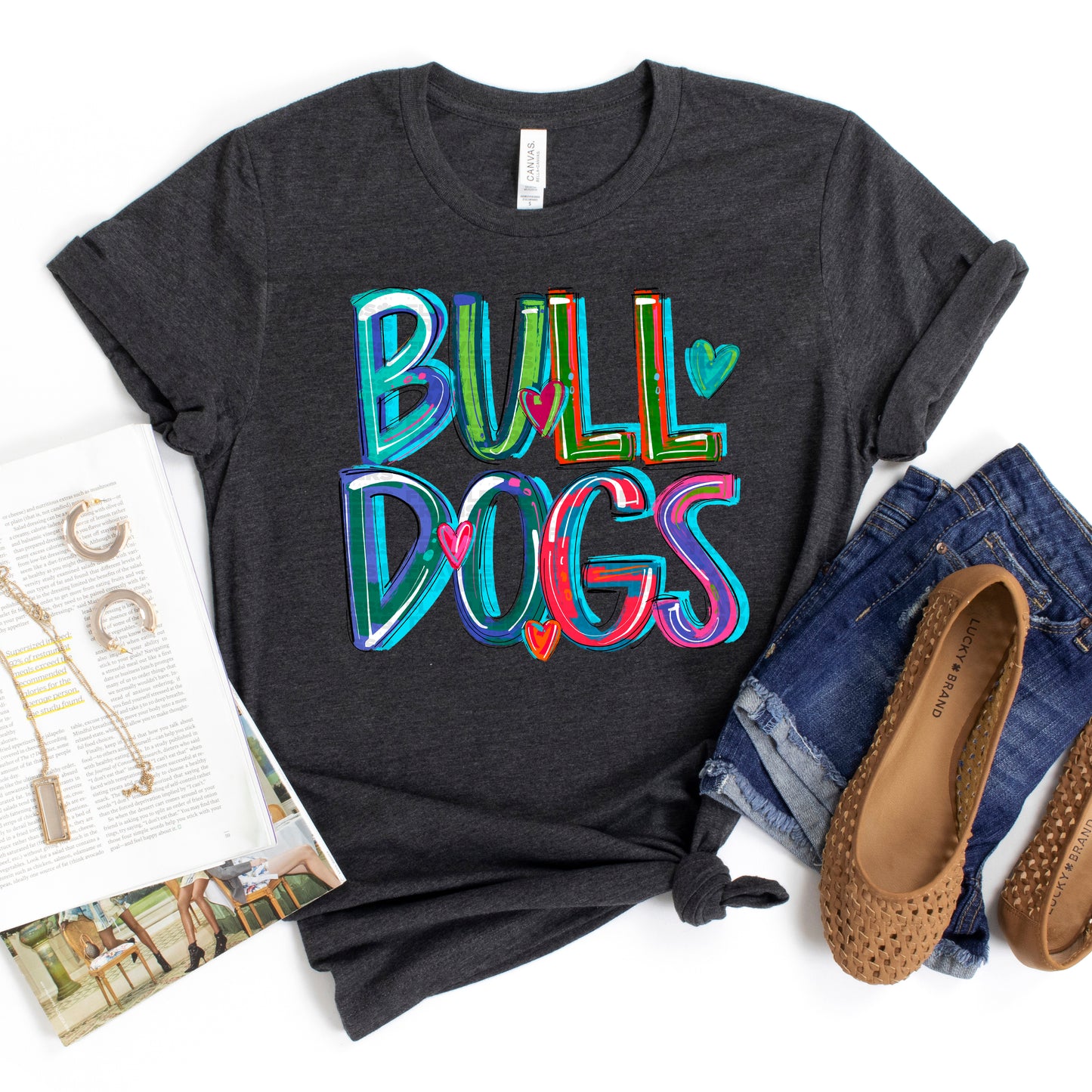 Bulldogs Cheery Words DTF Transfer