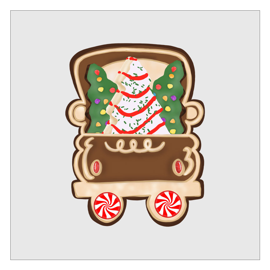 Christmas Gingerbread Truck DTF Transfer