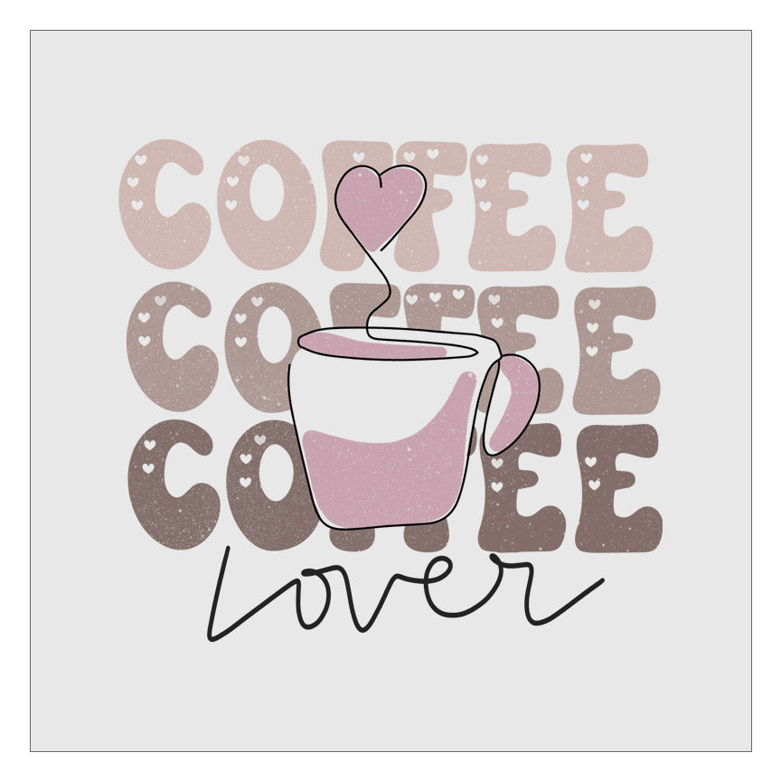 Coffee Lover Stacked DTF Transfer