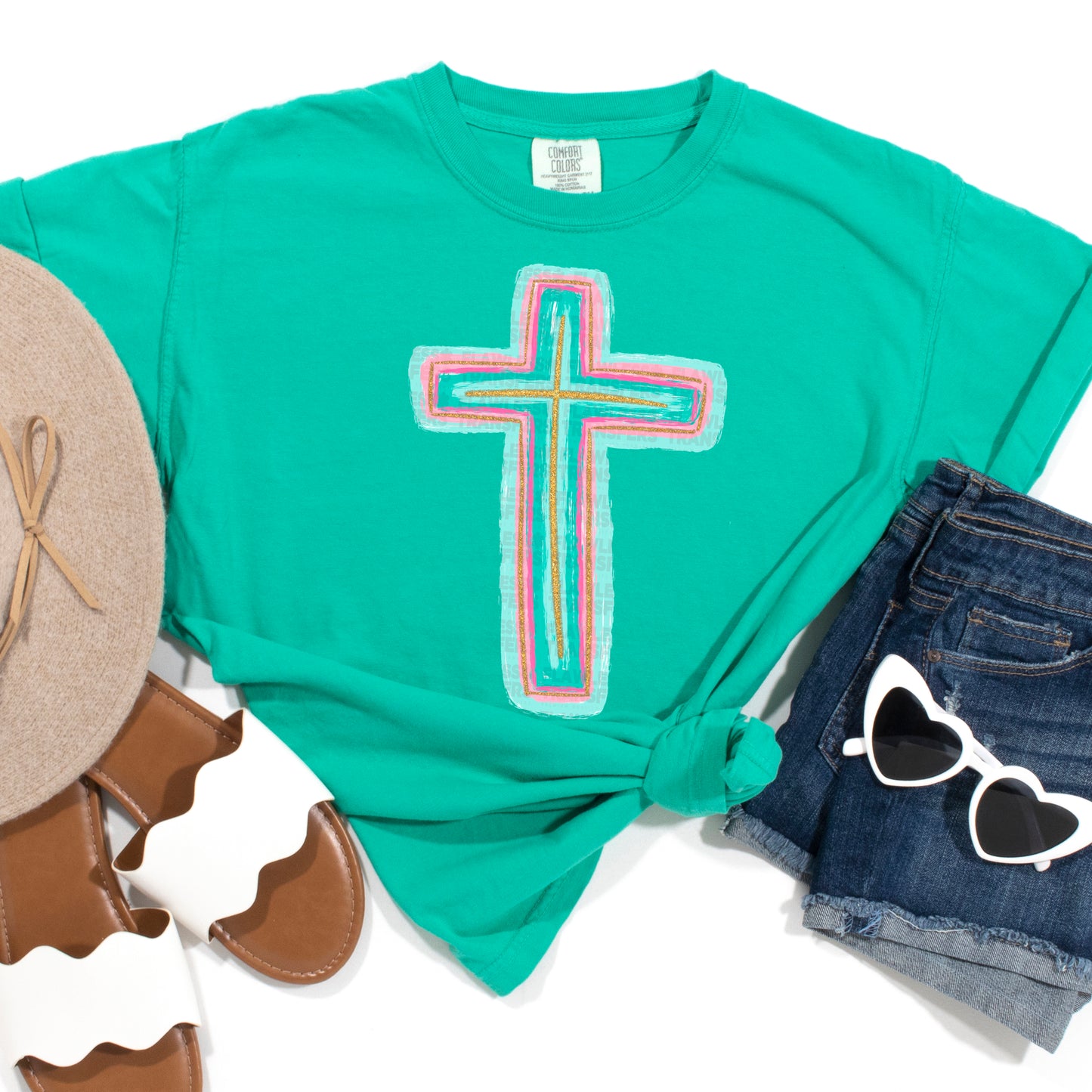 Colorful Cross #2045 DTF Transfer