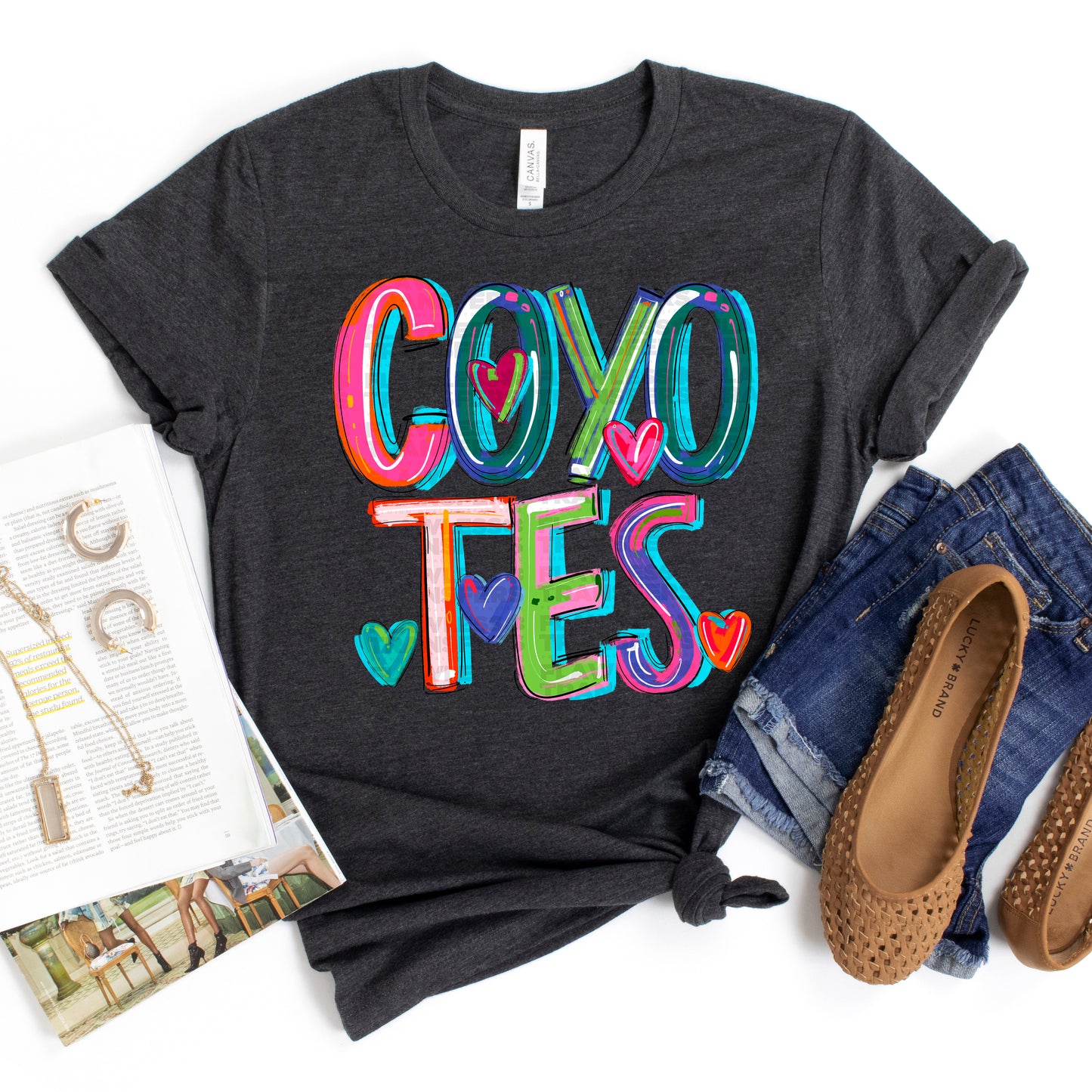 Coyotes Cheery Words DTF Transfer