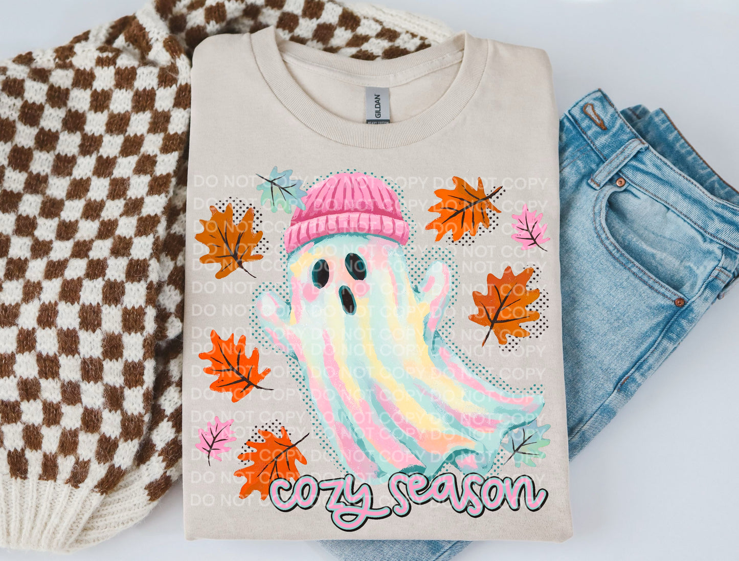 Cozy Season Ghost #2234 DTF Transfer