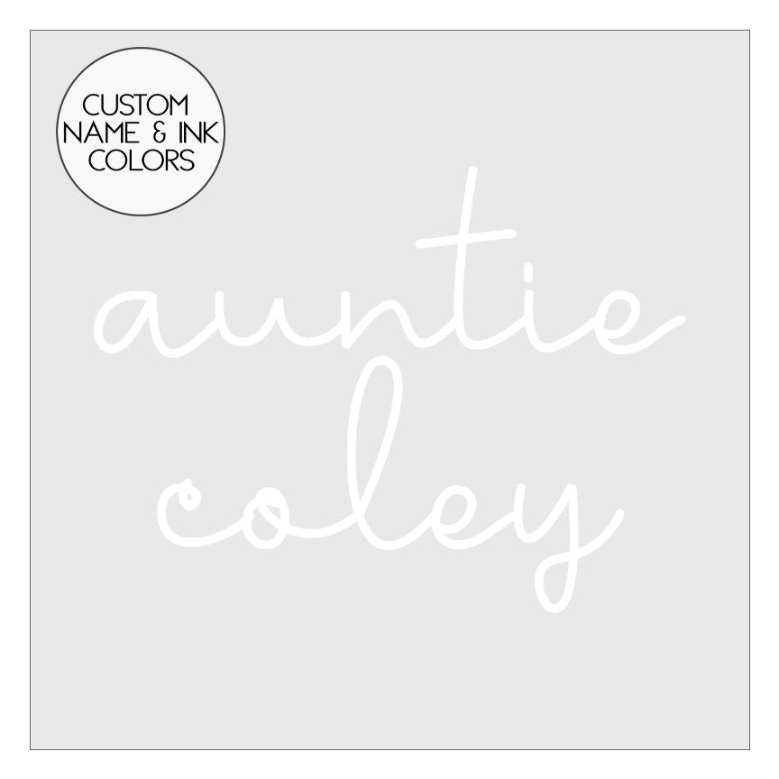 Custom Personalized Cursive Names DTF Transfer