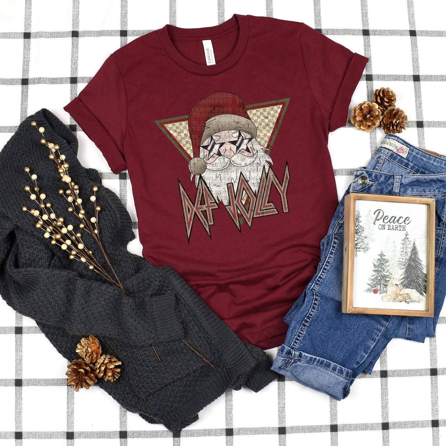 Def Jolly Santa DTF Transfer