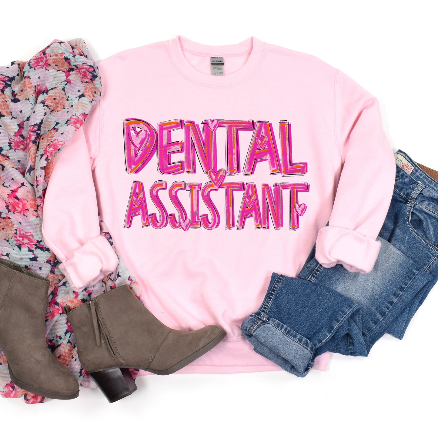 Dental Assistant Pretty In Pink #1062 - DTF Transfer