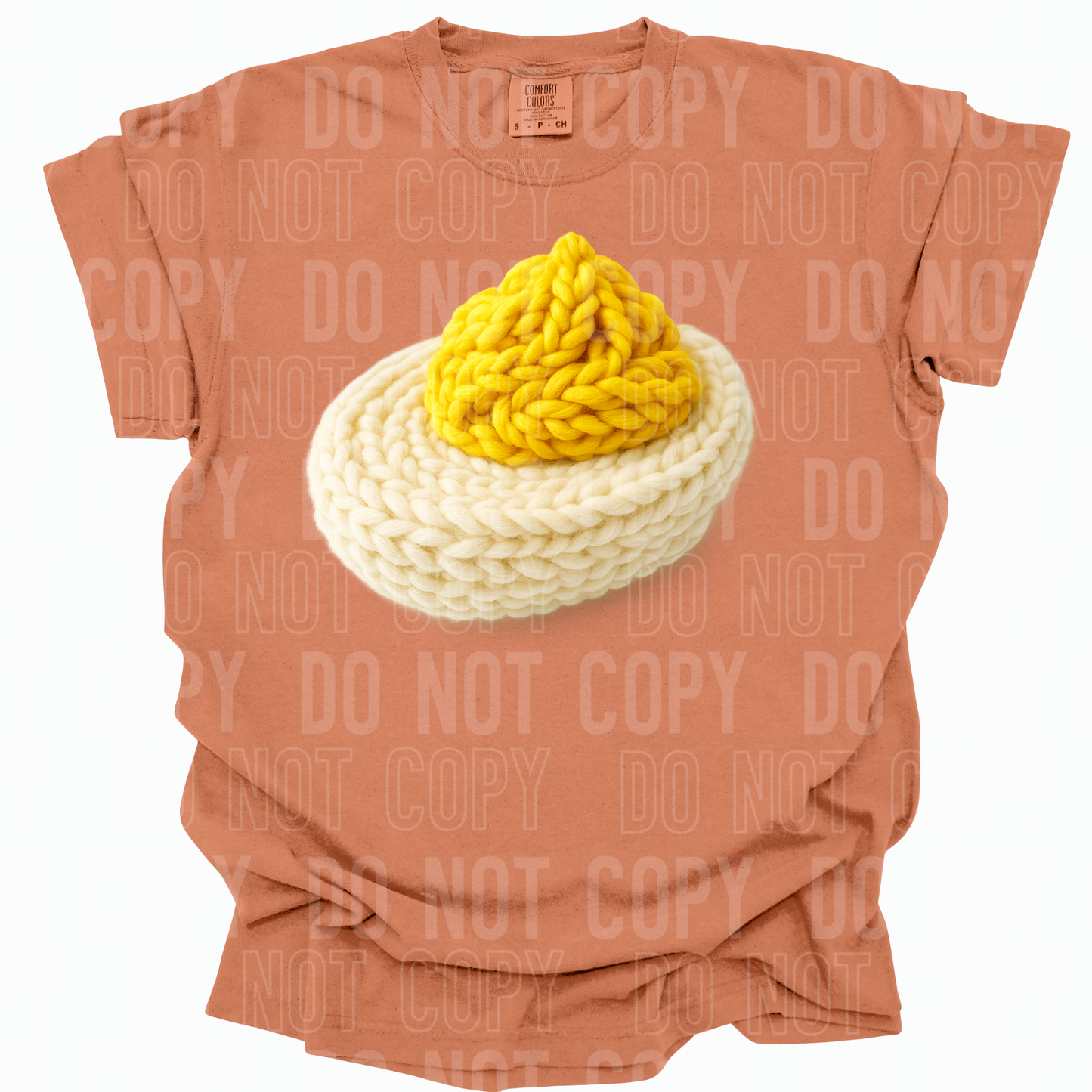 Deviled Egg Faux Yarn #2689 DTF Transfer
