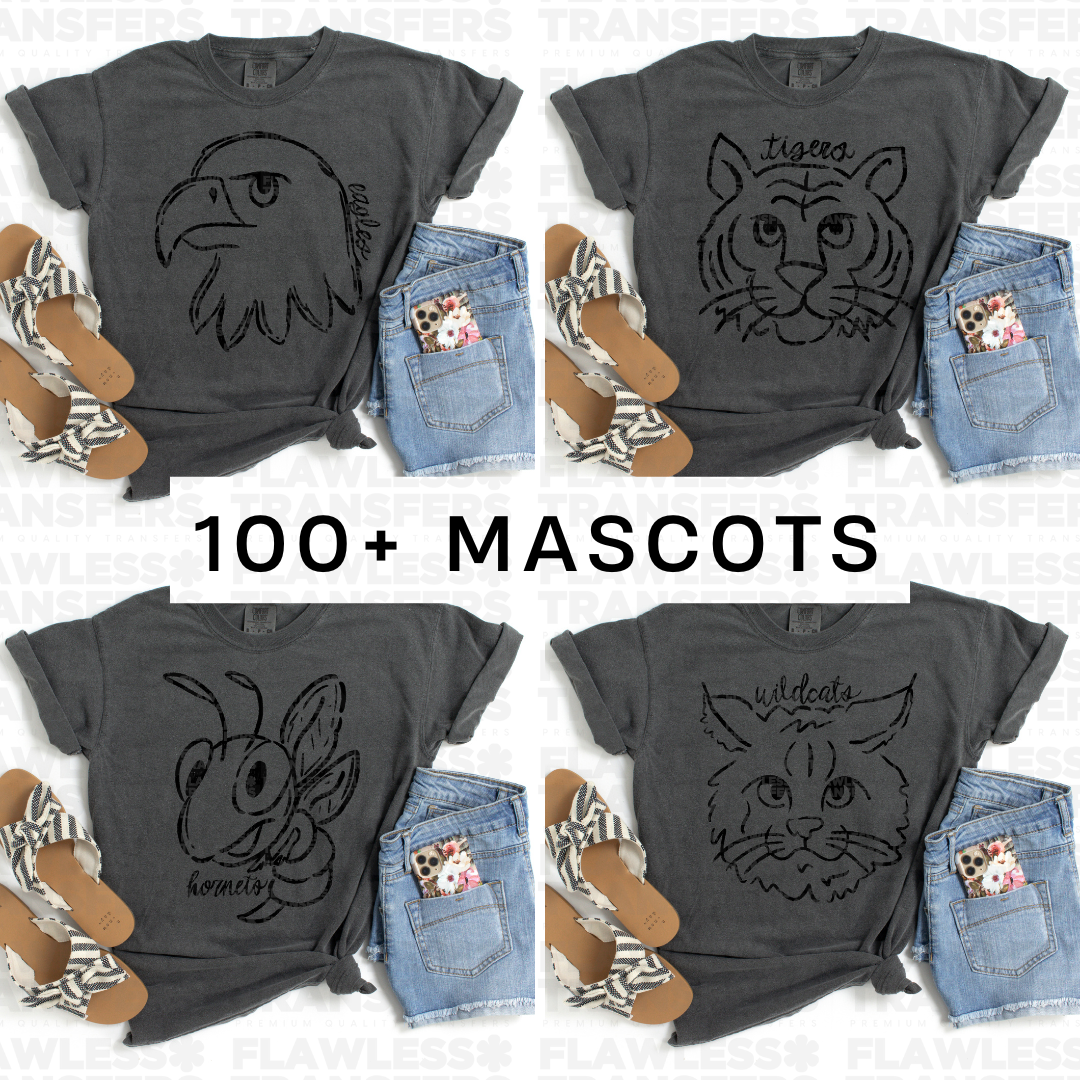 Doodle Mascots #2262 DTF Transfer