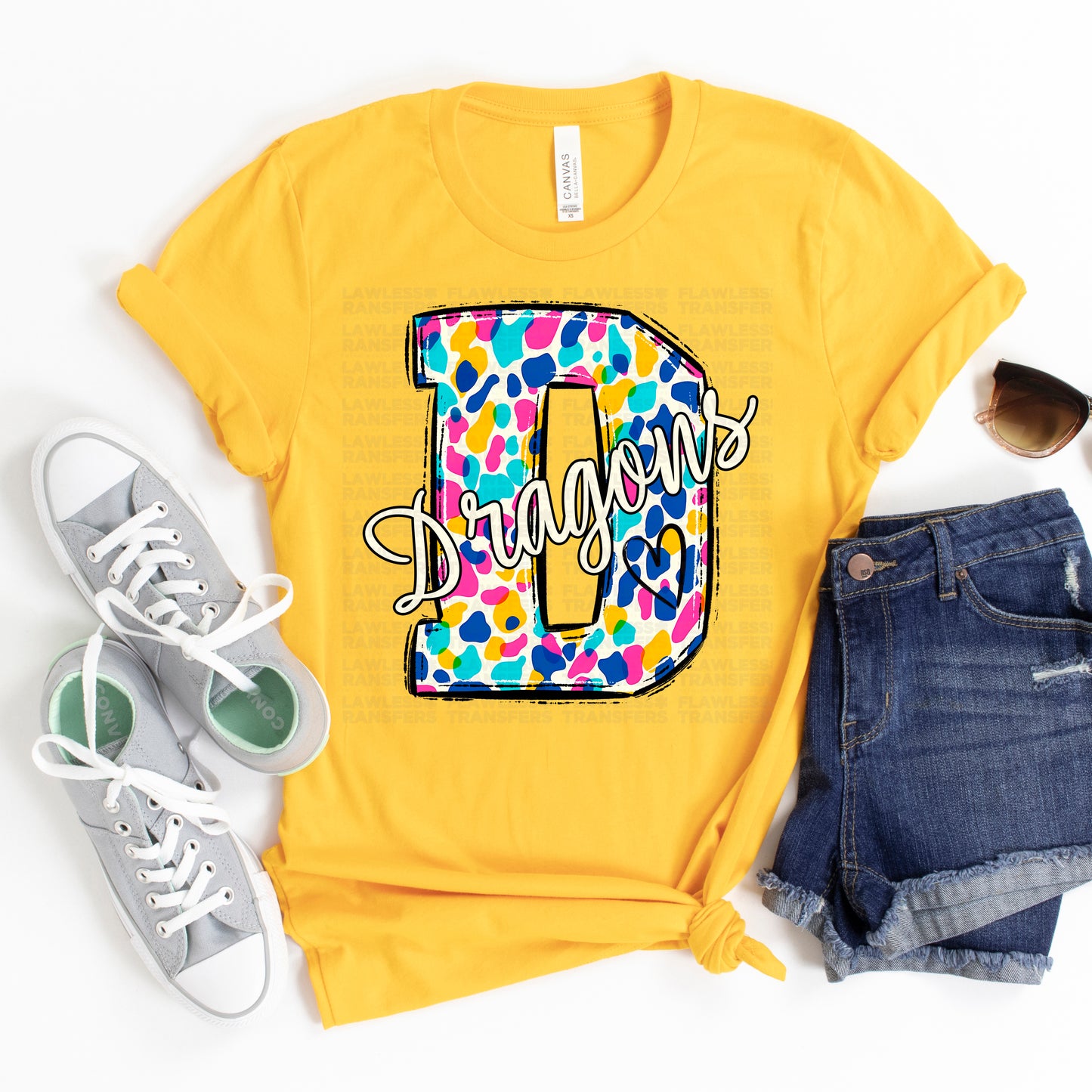 Dragons Bright Spots DTF Transfer