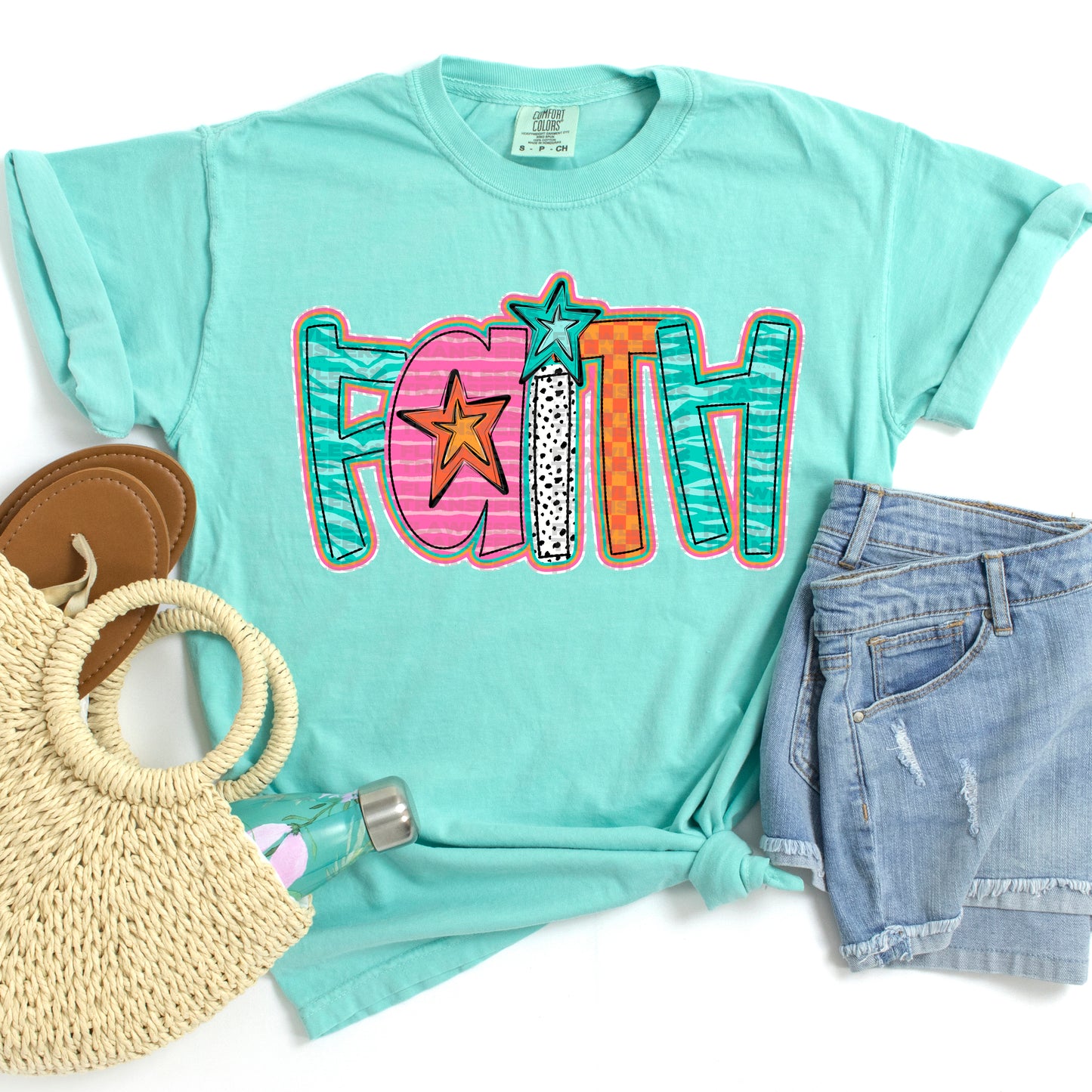 Faith Fun Doodle Stars #2004 DTF Transfer