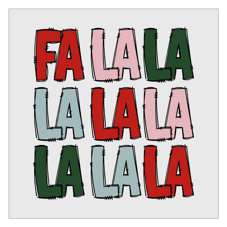 Fa La La Doodle DTF Transfer