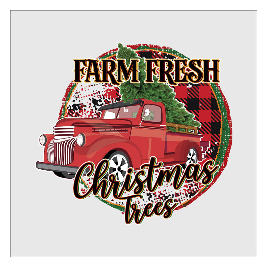 Farm Fresh Christmas Trees DTF Transfer