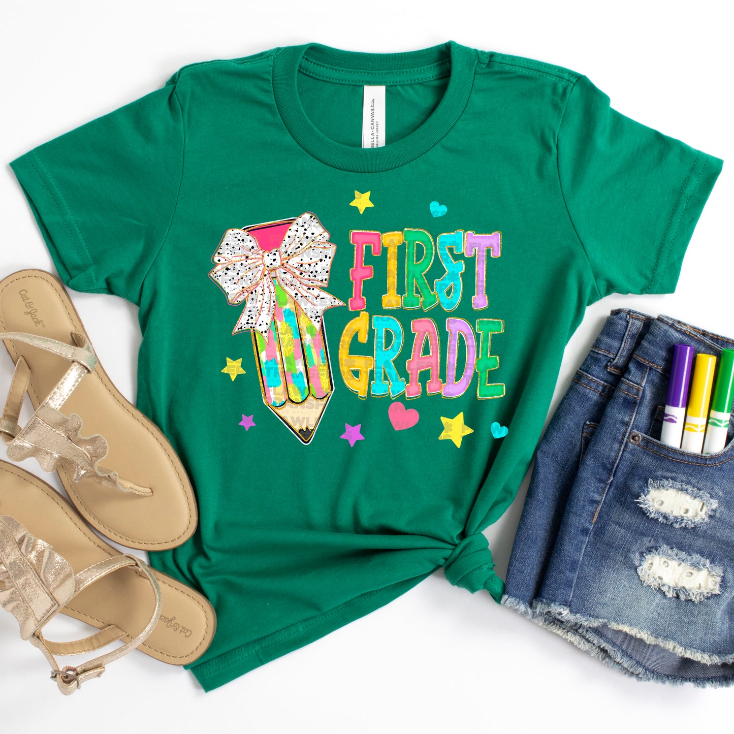 Preppy Pencil Coquette Bow Back To School #2197 DTF Transfer