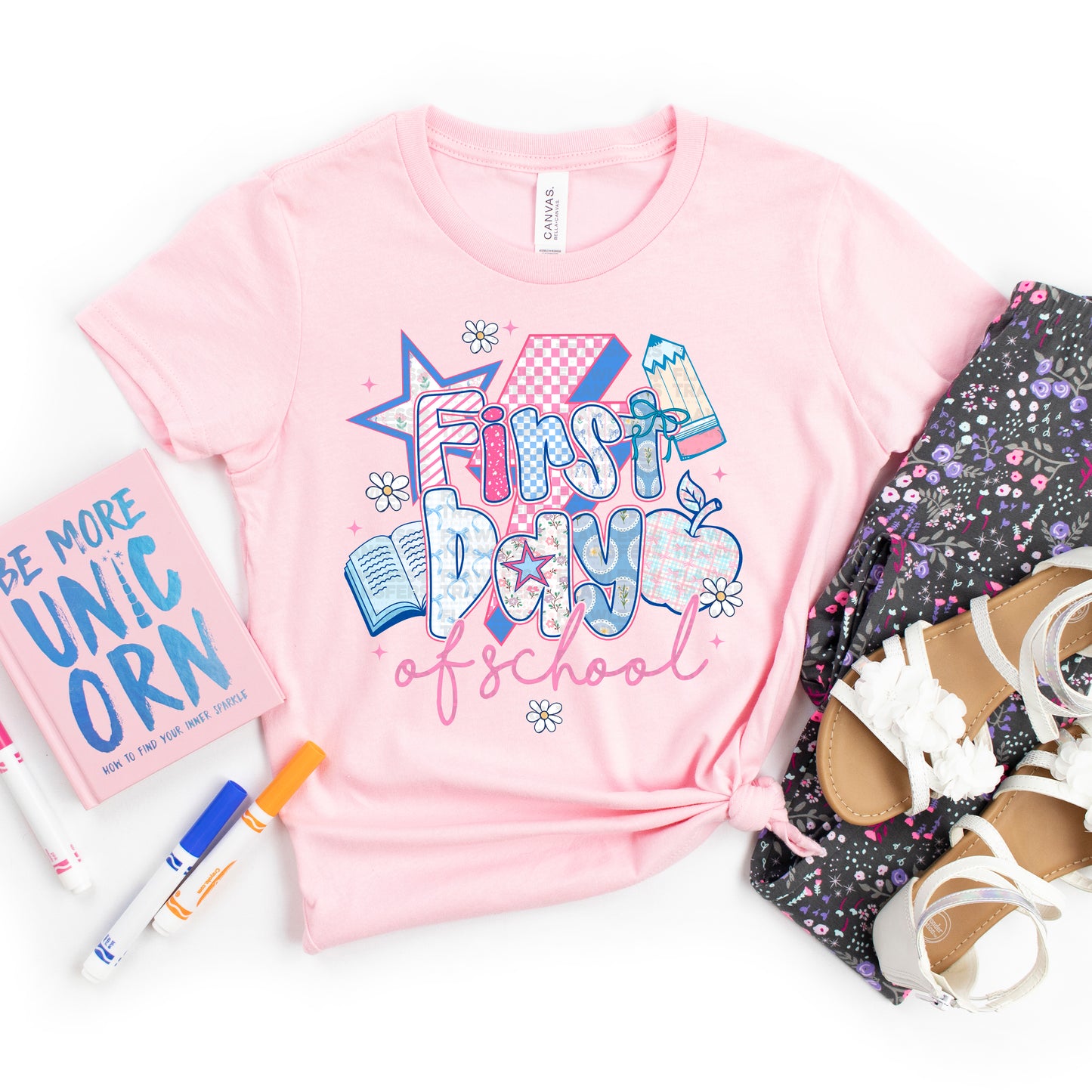 First Day Of School Preppy Coquette Bow #2209 DTF Transfer