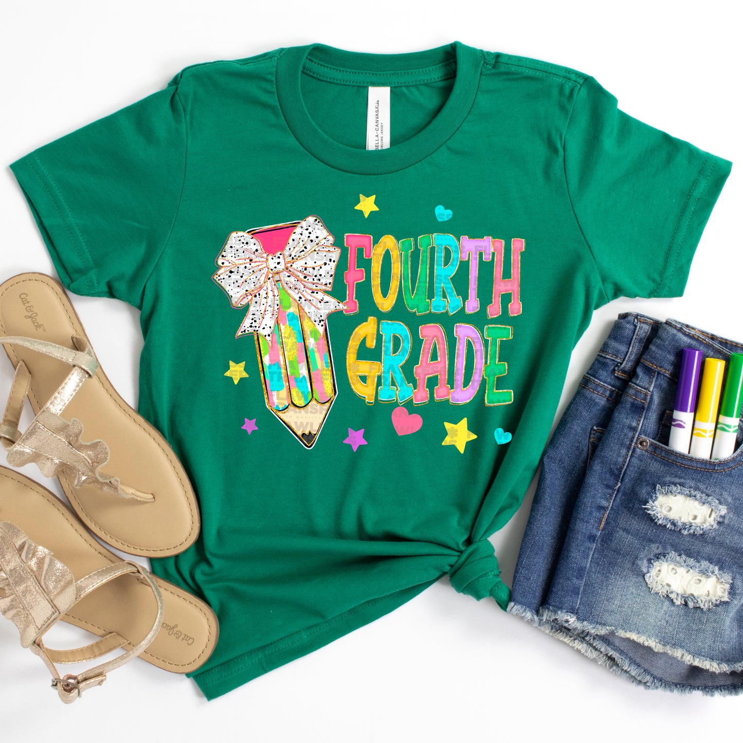 Preppy Pencil Coquette Bow Back To School #2197 DTF Transfer